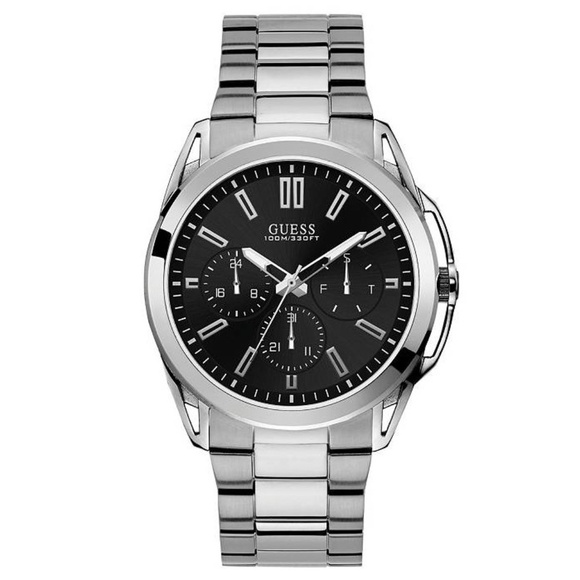 New Guess Silver-Tone Multi-function Men's Watch - Picture 1 of 10